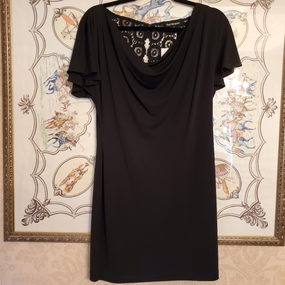 NEW - ROYAL UNDERGROUND Cowl Neck Lace Back L.B.D.